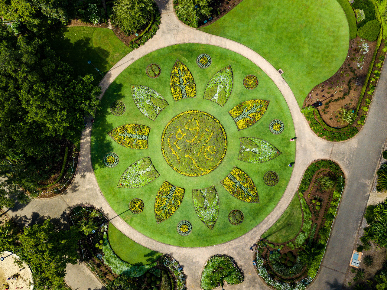'Say it with flowers' artwork as part of Botanica 2019 at City Botanic Gardens, Brisbane City
