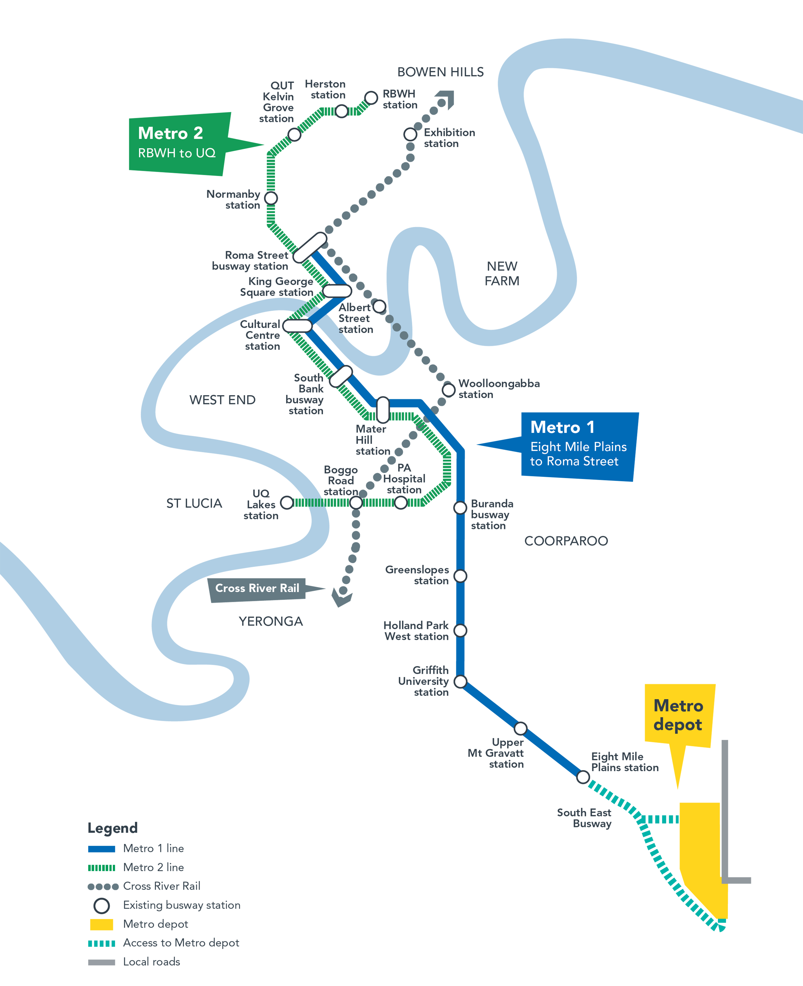 Brisbane Metro Area Map Brisbane Metro | Brisbane City Council