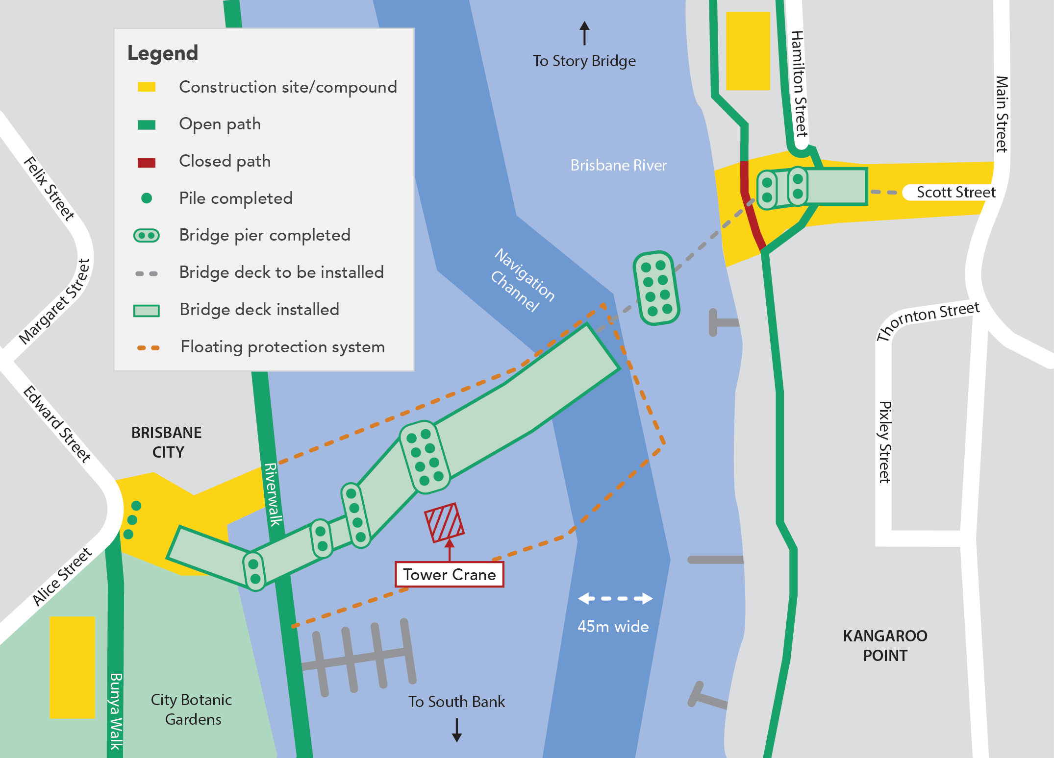 Monthly construction update - Kangaroo Point | Brisbane City Council