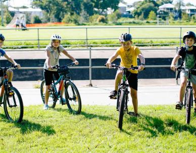 Junior bike riding skills