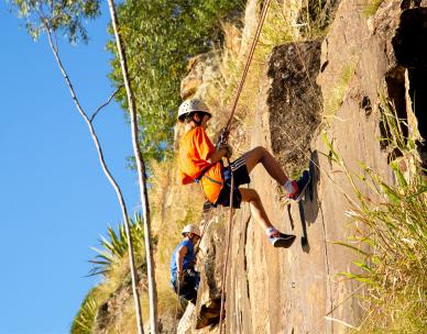 Rock climbing