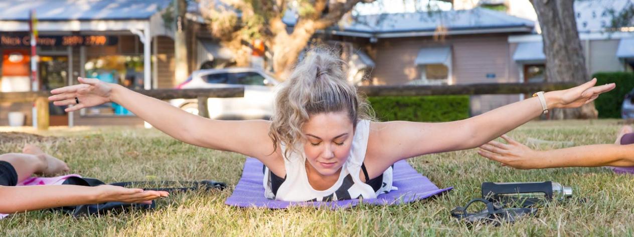 Pilates in the park