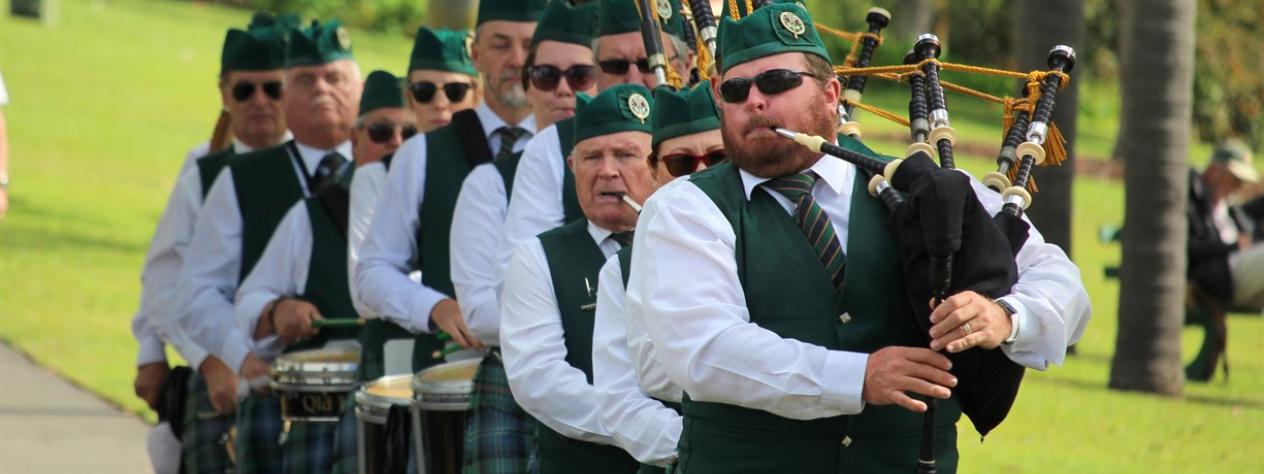 Bands in Parks - Pipers at Brisbane Open House