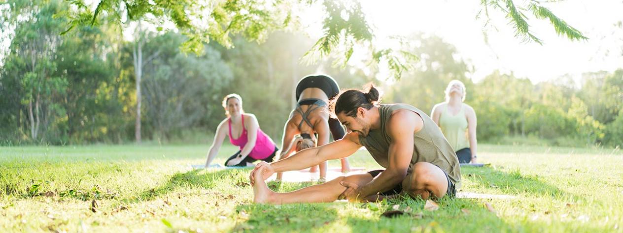 Yoga by the river